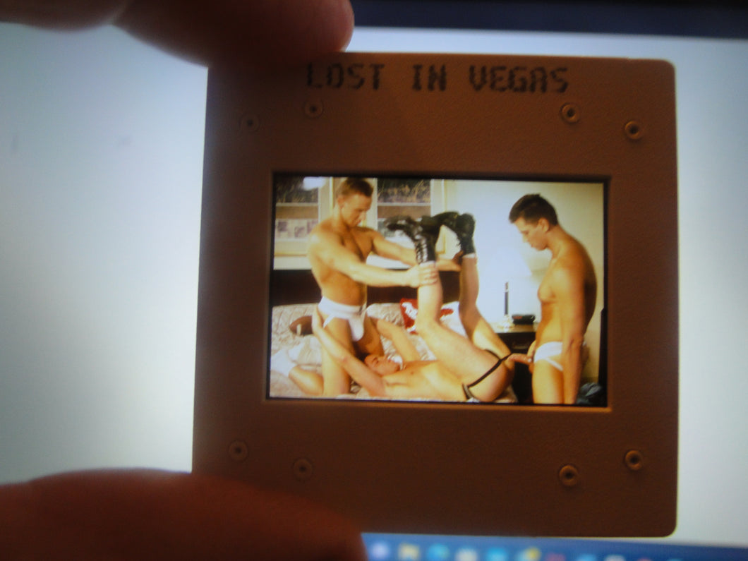 VINTAGE 35MM GAY MALE SLIDE BEEFCAKE MUSCLE NUDE FALCON STUDIOS R8b