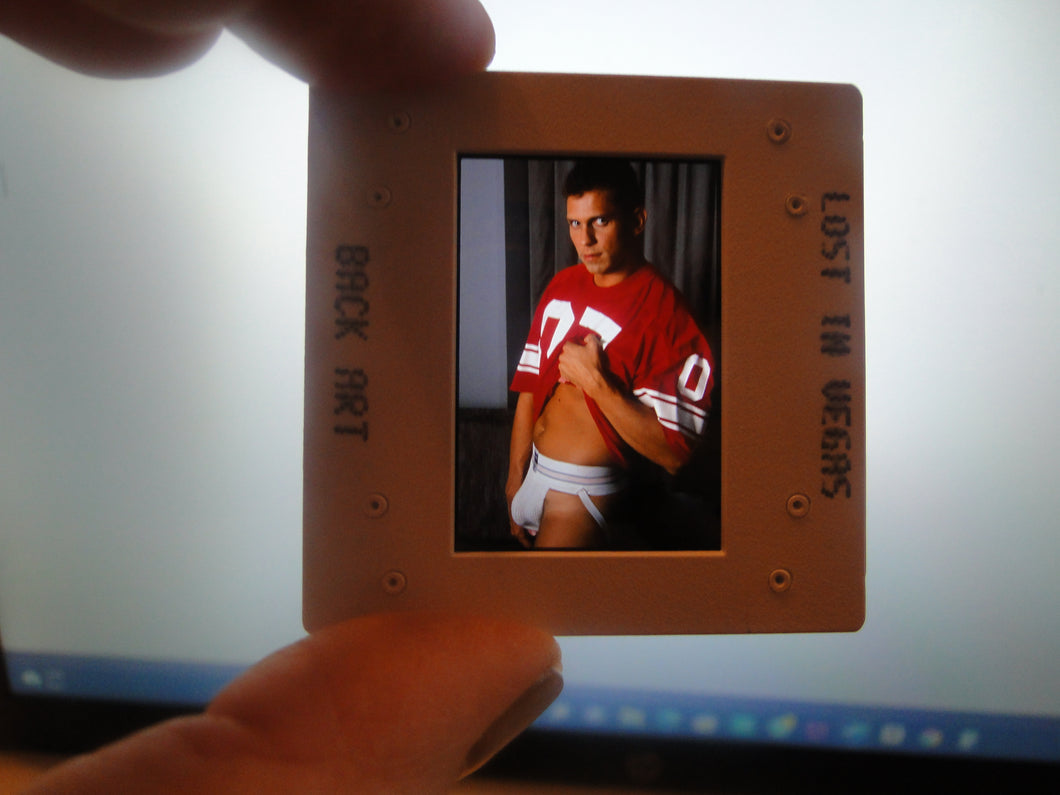 VINTAGE 35MM GAY MALE SLIDE BEEFCAKE MUSCLE NUDE FALCON STUDIOS R8w