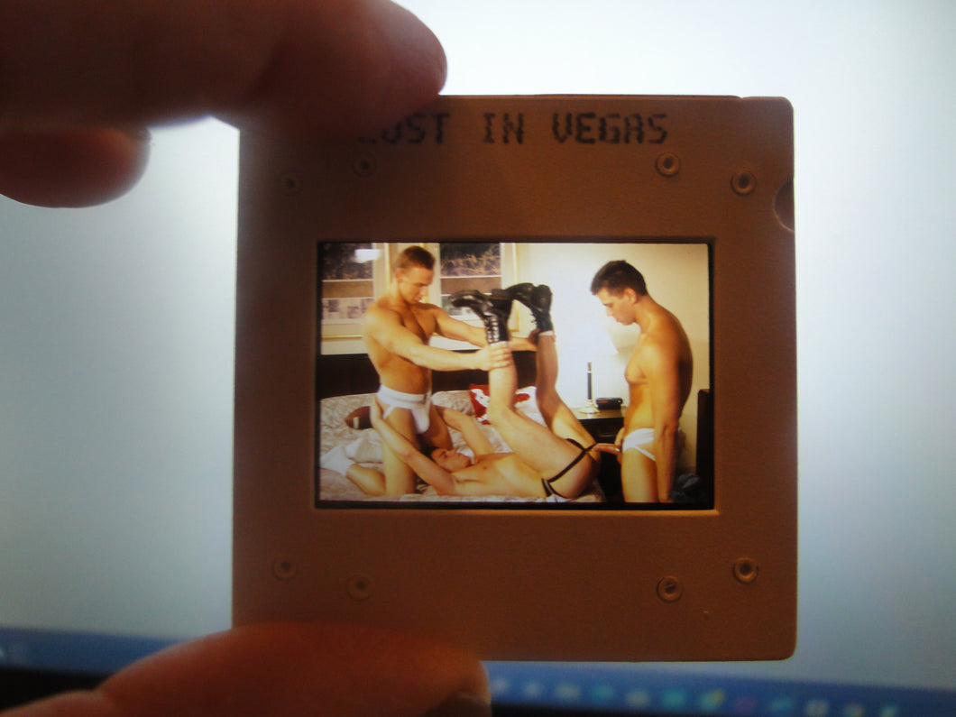 VINTAGE 35MM GAY MALE SLIDE BEEFCAKE MUSCLE NUDE FALCON STUDIOS R8z