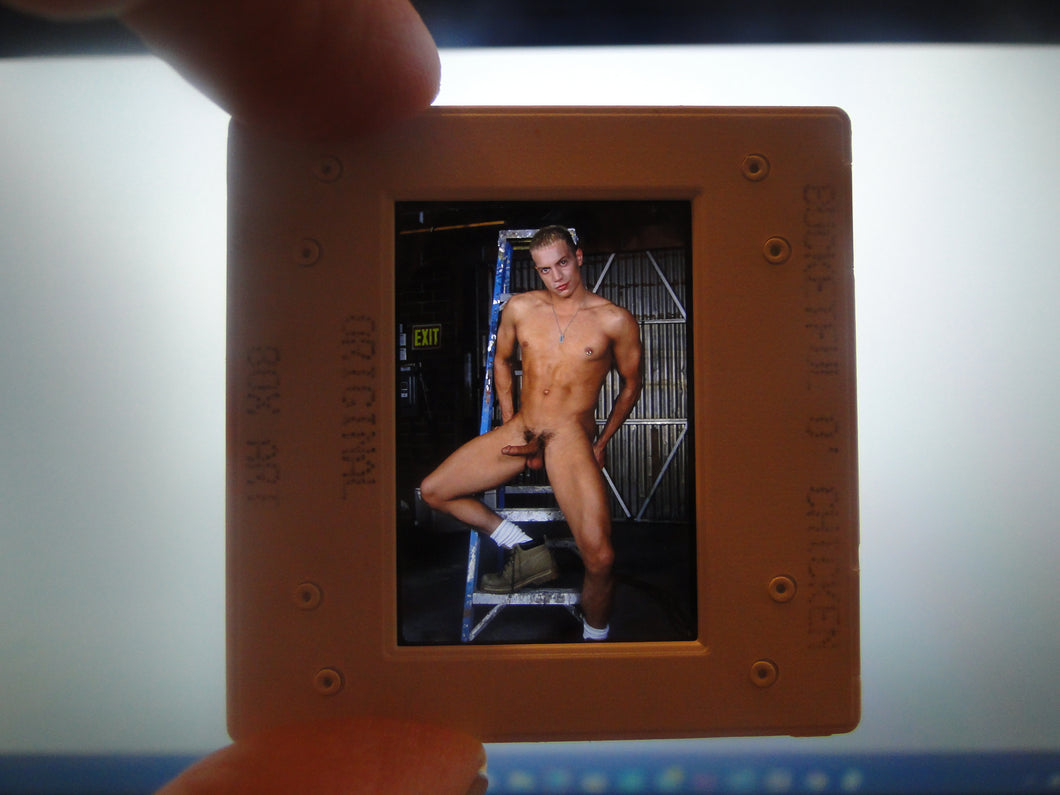 VINTAGE 35MM GAY MALE SLIDE BEEFCAKE MUSCLE NUDE FALCON STUDIOS R9b