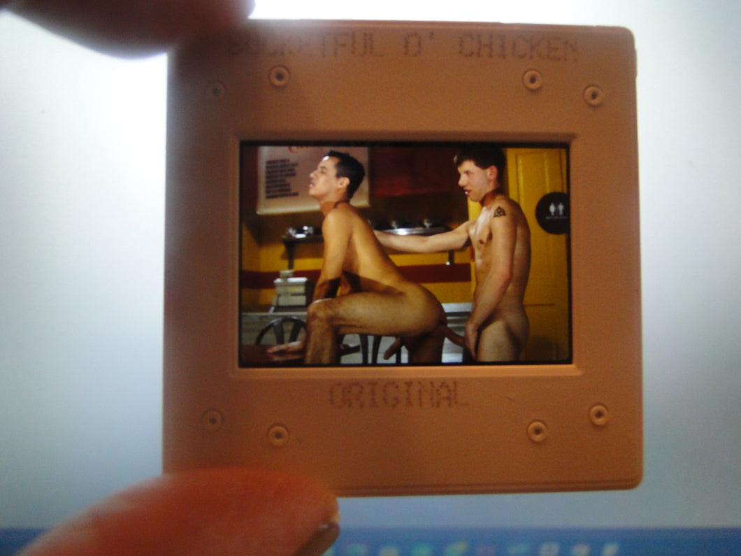 VINTAGE 35MM GAY MALE SLIDE BEEFCAKE MUSCLE NUDE FALCON STUDIOS R9p