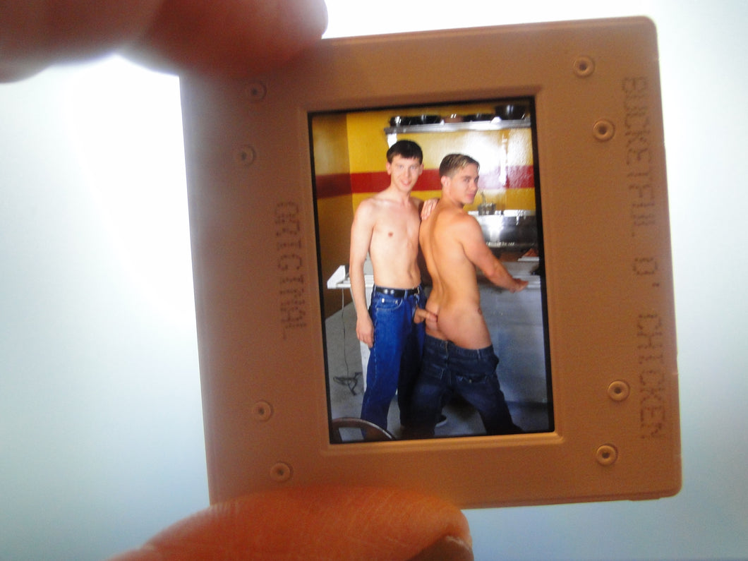 VINTAGE 35MM GAY MALE SLIDE BEEFCAKE MUSCLE NUDE FALCON STUDIOS R9u