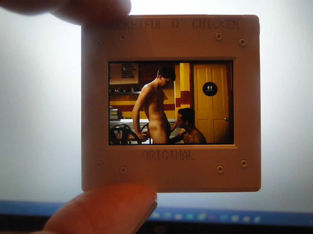 VINTAGE 35MM GAY MALE SLIDE BEEFCAKE MUSCLE NUDE FALCON STUDIOS R9y