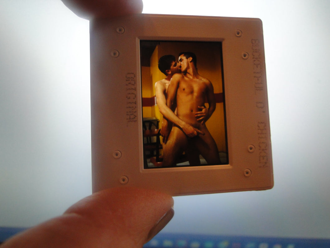 VINTAGE 35MM GAY MALE SLIDE BEEFCAKE MUSCLE NUDE FALCON STUDIOS R9z