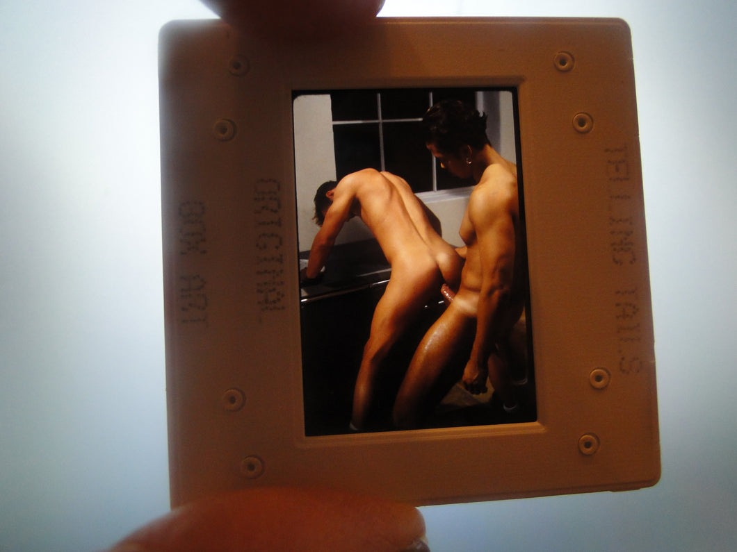VINTAGE 35MM GAY MALE SLIDE BEEFCAKE MUSCLE NUDE FALCON STUDIOS R10c