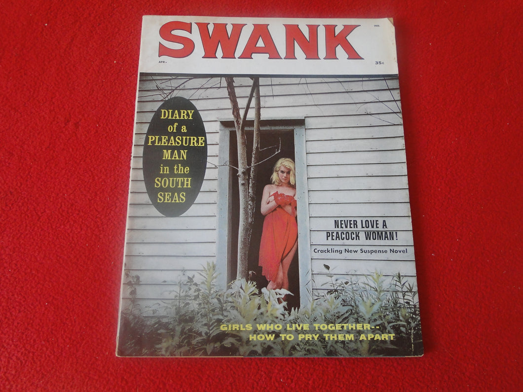 Vintage Nude Erotic Sexy Adult Men's Magazine Swank Apr. 1959        P7