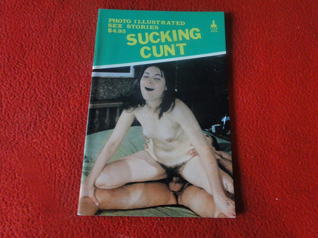 Vintage Erotic Paperback Book/Journal/Magazine Sucking Cunt with Photos    1