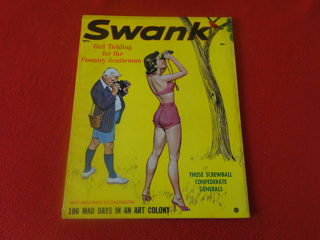 Vintage Nude Erotic Sexy Adult Men's Magazine Swank Nov. 1956       P7
