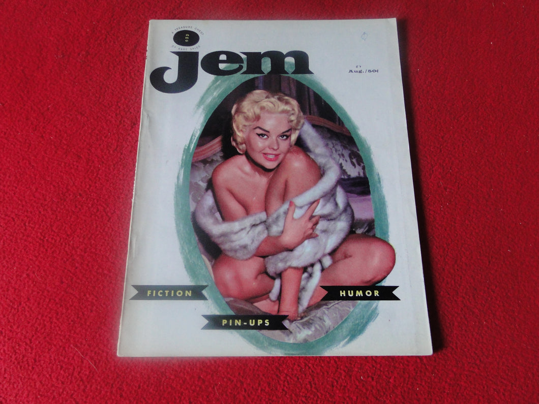 Vintage Nude Erotic Sexy Adult Men's Magazine Jem Aug. 1957       P7