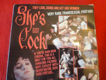 Load image into Gallery viewer, Vintage Adult XXX Gay VHS Tape Video 18 Year Old + Transvestites She&#39;s Got Cock   G1

