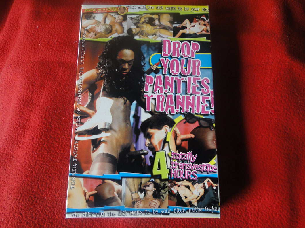 Vintage Adult XXX Gay VHS Tape Video 18 Year Old + Drop Your Panties Trannie    G2
