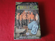 Load image into Gallery viewer, Vintage Adult Gay Interest XXX VHS Porn Tape Choke Em Sergeant Gino     CI
