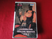 Load image into Gallery viewer, Vintage Erotic Adult XXX VHS Porn Tape Gummiklinik Frau Dr. Monteil Teil 2 BDSM  CI
