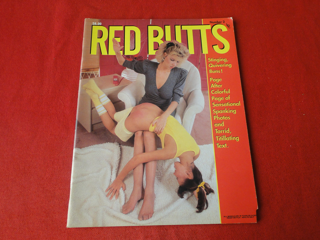 Vintage Nude Erotic Sexy Adult Magazine BDSM Red Butts G10
