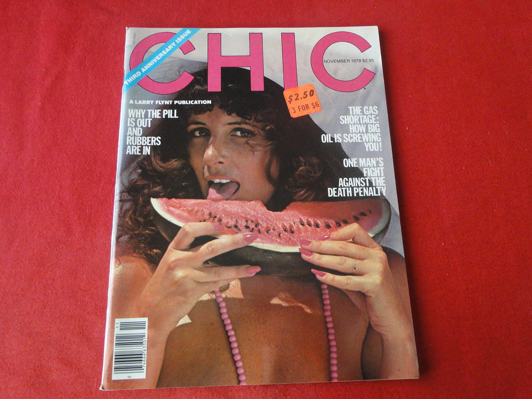 Vintage Nude Erotic Sexy Adult Magazine Chic Nov. 1979        G10