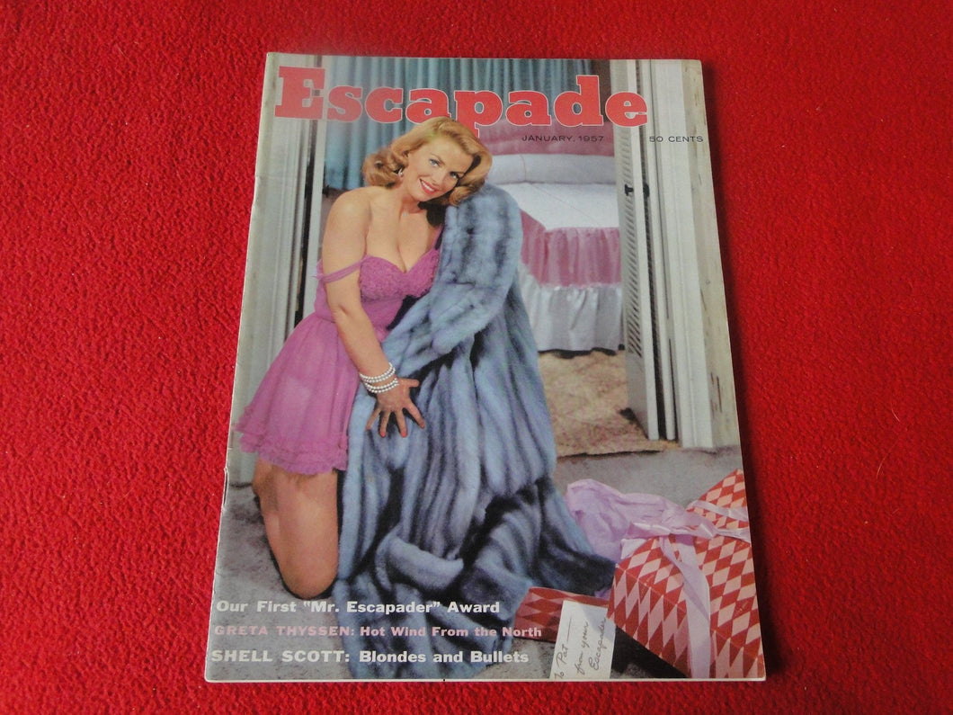 Vintage 18 Y.O. + Adult Erotic Men's Magazine Escapade Jan. 1957           57