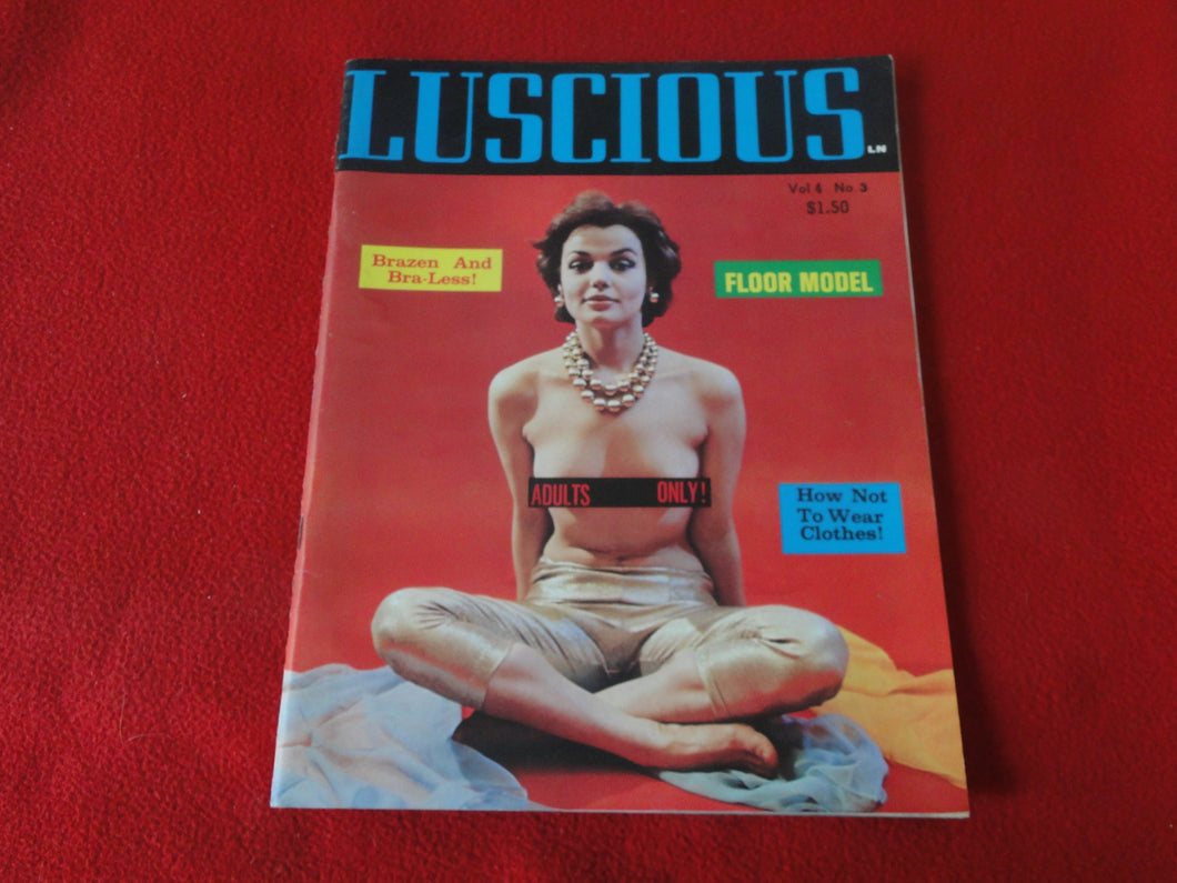 Vintage Nude Erotic Sexy Adult Magazine Luscious             P71