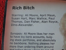 Load image into Gallery viewer, Vintage Erotic Sexy Adult XXX Porn DVD Movie Rich Bitch Ali Moore Susan Hart    B
