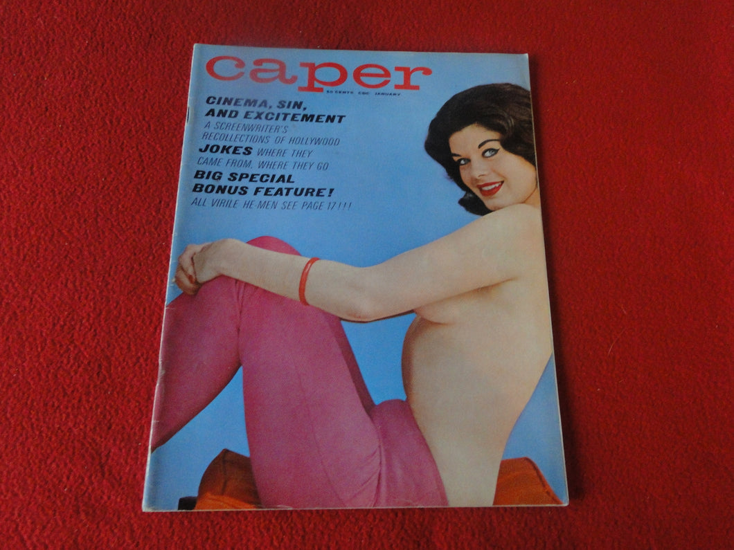 Vintage 18 Y.O. + Adult Erotic Men's Magazine Caper Jan. 1963            57