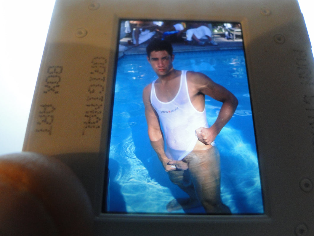 VINTAGE 35MM GAY MALE SLIDE BEEFCAKE MUSCLE NUDE FALCON STUDIOS B86m