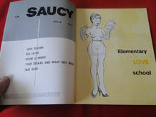 Load image into Gallery viewer, Vintage Nude Erotic Sexy Adult Magazine Saucy 1964                     P71
