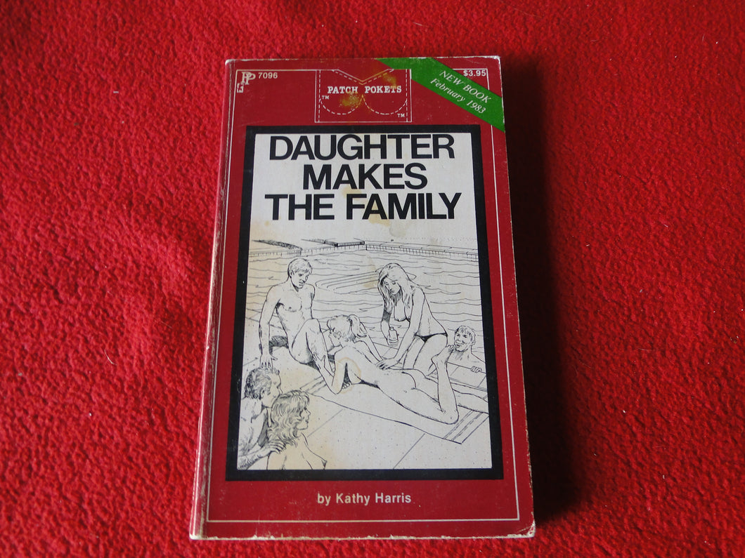 Vintage Adult Erotic Paperback Book Daughter Makes The Family Patch Pokets     G1