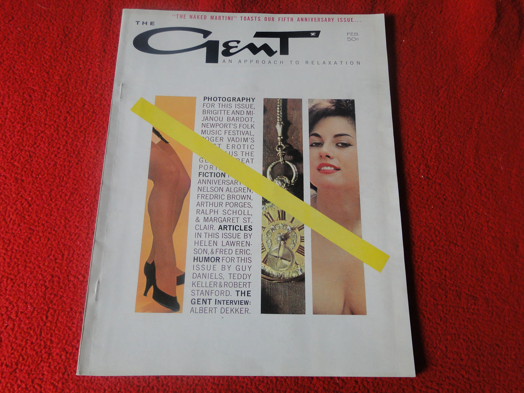 Vintage Nude Erotic Sexy Adult Magazine Adult Magazine Feb. 1961     P6