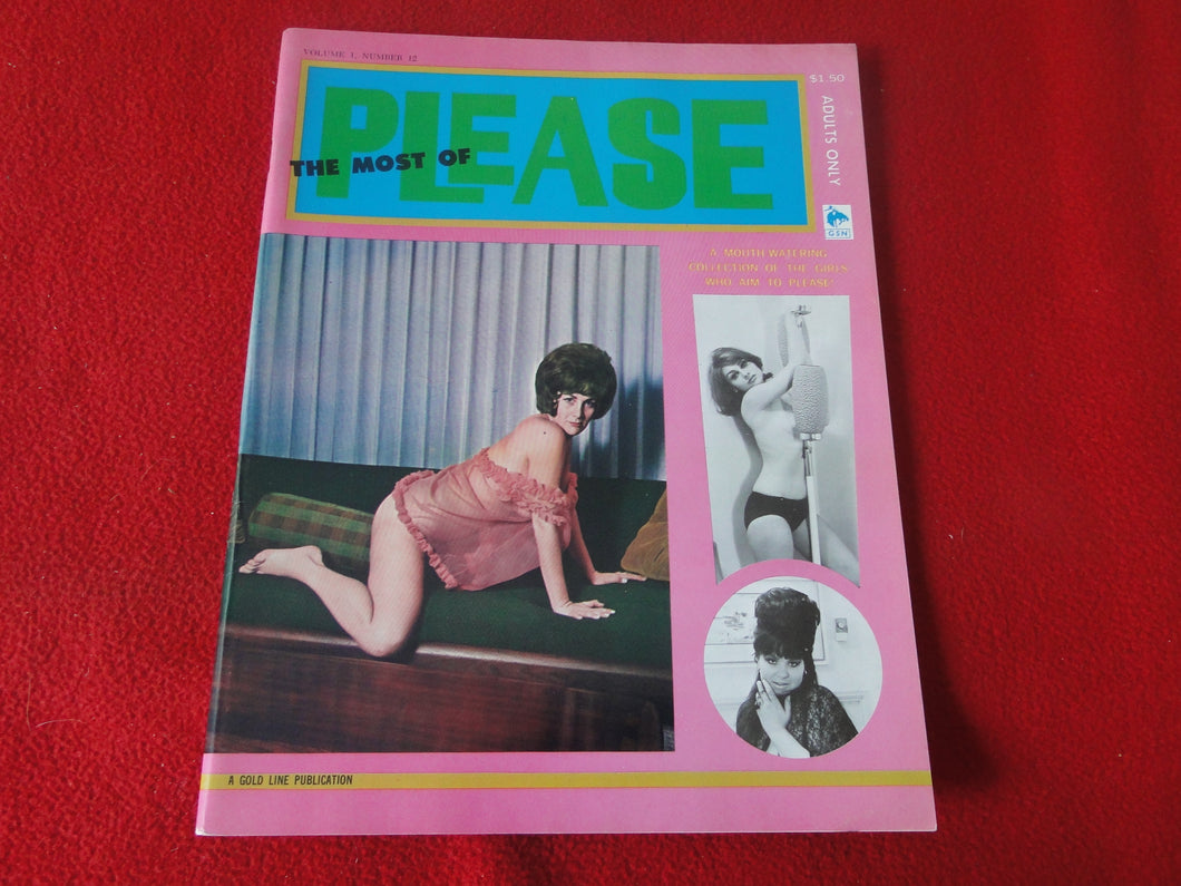 Vintage Nude Erotic Sexy Adult Magazine The Most of Please 1967  P71