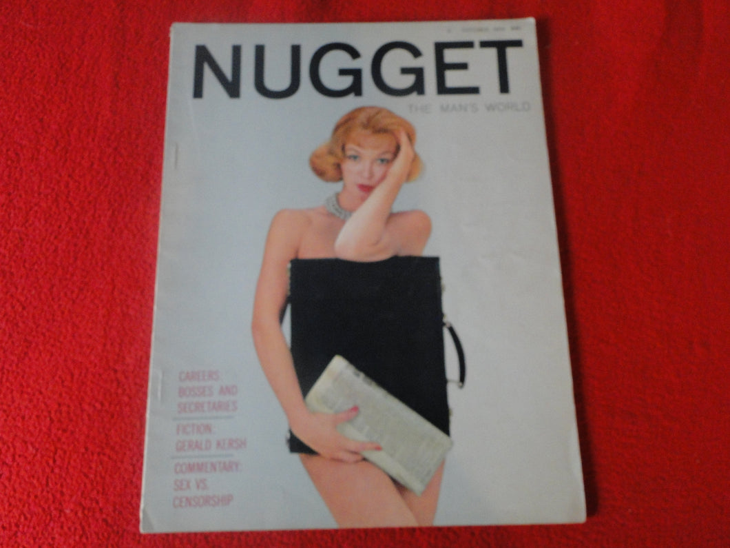 Vintage Nude Erotic Sexy Adult Magazine Adult Magazine Nugget Oct. 1959    P6