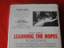 Load image into Gallery viewer, Vintage Adult Erotic XXX Porn VHS Tape BDSM Ona Zee Learning The Ropes  25
