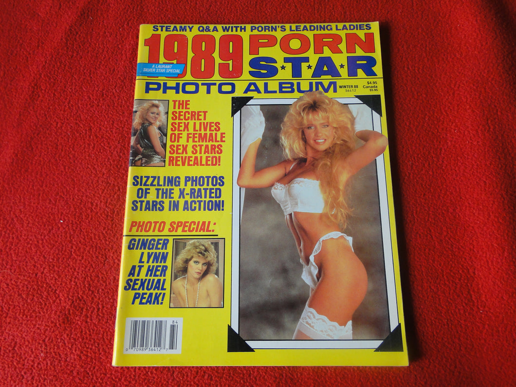 Vintage Nude Erotic Sexy Adult Magazine All Color 1989 Porn Star Photo Album  56