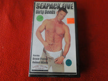 Load image into Gallery viewer, Vintage Adult Erotic XXX Gay VHS Porn Movie Sexpack Five Dirty Deeds  25
