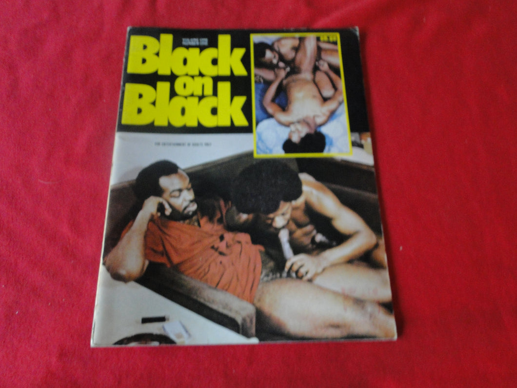 Vintage 18 Y.O. +  Adult Erotic Sexy Gay Magazine Black on Black #1        G10
