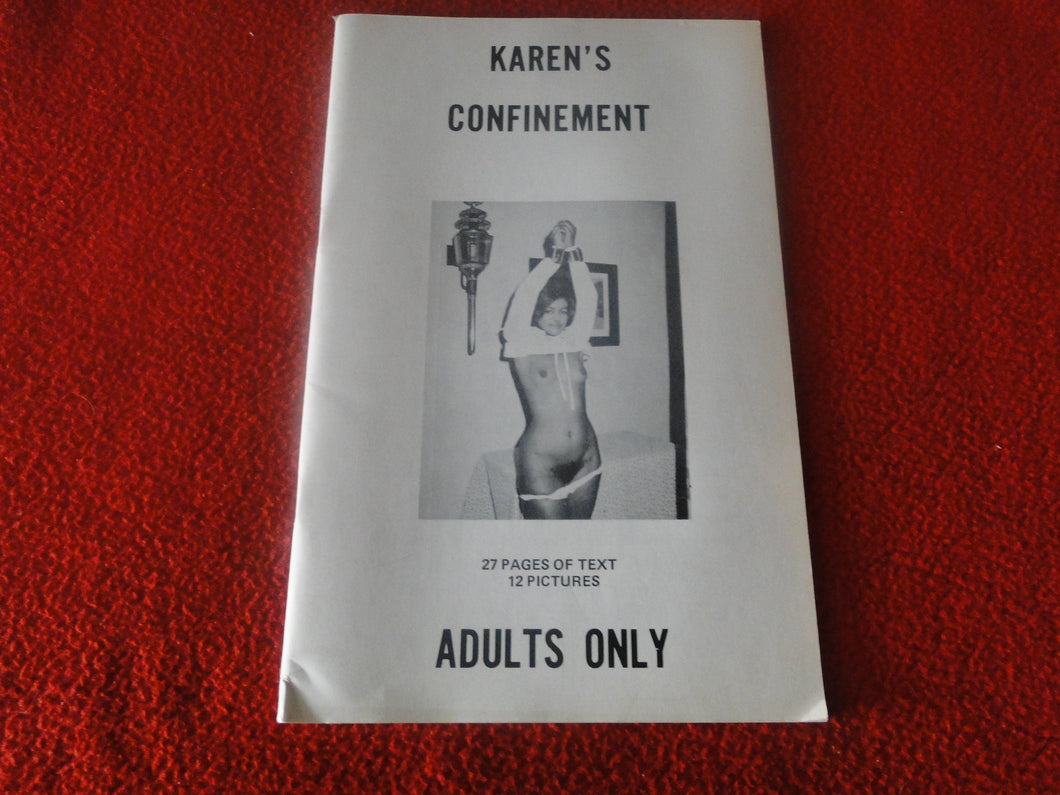 Vintage Nude Erotic Sexy Adult Magazine Karen's Confinement BDSM  P70