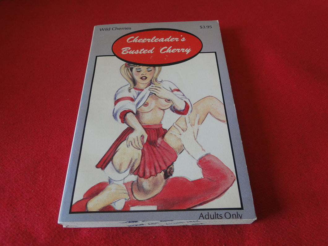 Vintage Adult Erotic Paperback Book Cheerleader's Busted Cherry NOS New Old Stock    G1