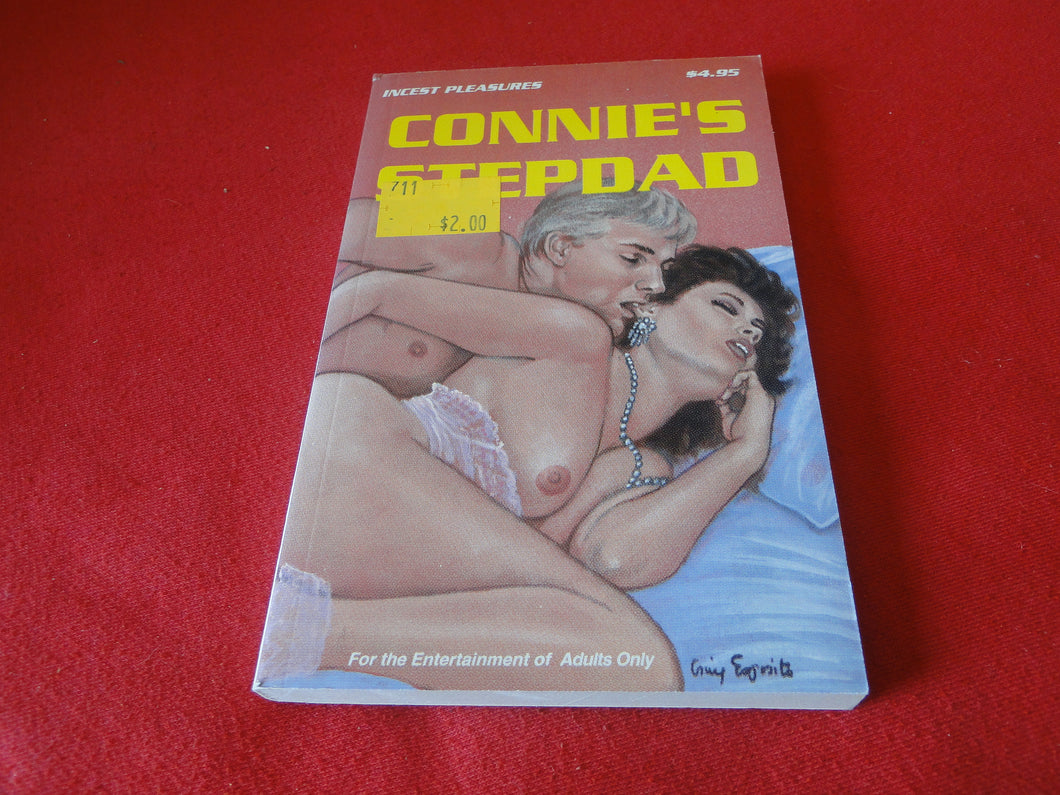 Vintage Adult Erotic Paperback Book Connie's Stepdad NOS New Old Stock    G1