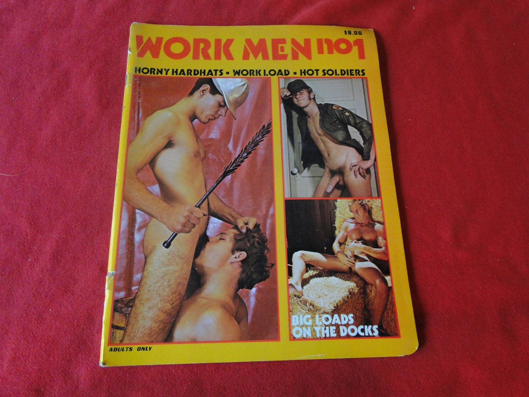 Vintage 18 Y.O. +  Adult Erotic Sexy Gay Magazine Work Men No. 1 G10