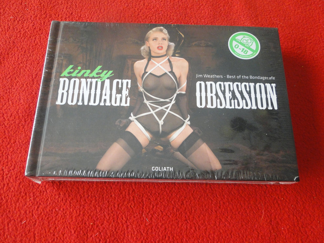 Vintage Sexy Erotic Adult Book SEALED Hardcover Kinky Bondage Obsession Jim WeathersP8