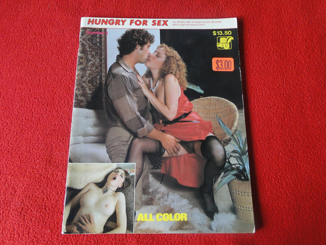 Vintage Nude Erotic Sexy Adult Magazine All Color Hungry For Sex      57