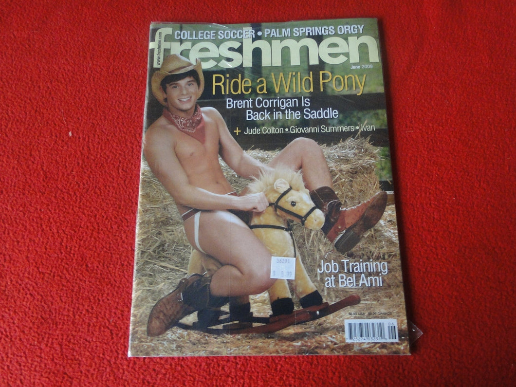 Vintage 18 Y. O. + Sexy Erotic Gay Adult Magazine Freshmen June 2009 SEALED P54