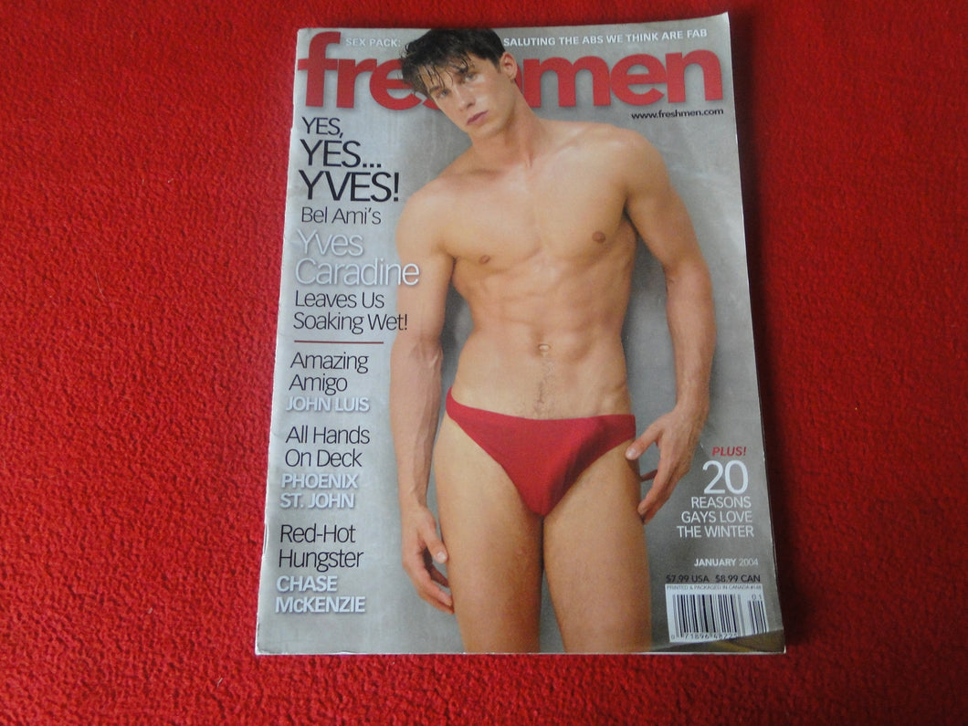 Vintage 18 Y. O. + Sexy Erotic Gay Adult Magazine Freshmen Jan. 2004   P54