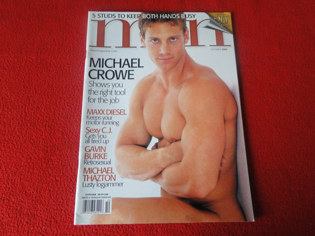 Vintage 18 Y. O. + Sexy Erotic Gay Adult Magazine Men Oct. 2004   P54