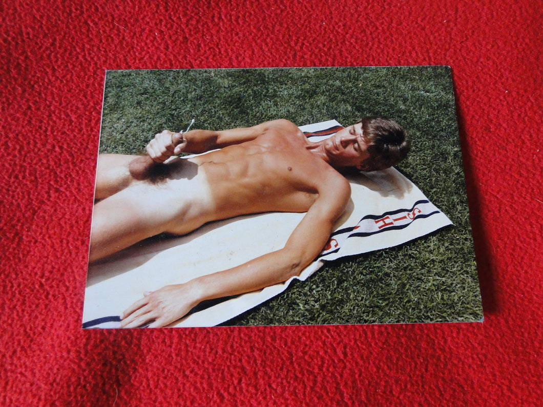 Vintage 18 Y.O. + Gay Interest Chippendale Muscle Nude Hung Male Photo  D11f