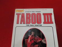 Load image into Gallery viewer, Vintage 18 Y.O. + Adult XXX Porn Video VHS Tape Movie Taboo III         P50
