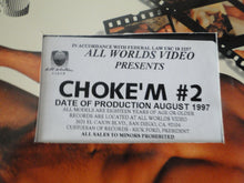 Load image into Gallery viewer, Vintage Adult Erotic 18 Year Old + VHS Tape Gay Interest Movie Choke&#39;M #2    P50
