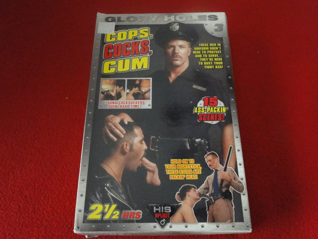 Vintage Adult Erotic 18 Year Old + VHS Tape Gay Interest Movie Cops Cocks Cum   P50