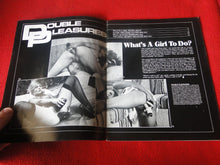 Load image into Gallery viewer, Vintage Nude Erotic Sexy Adult Magazine Double Pleasures Anal Action 1985  P81
